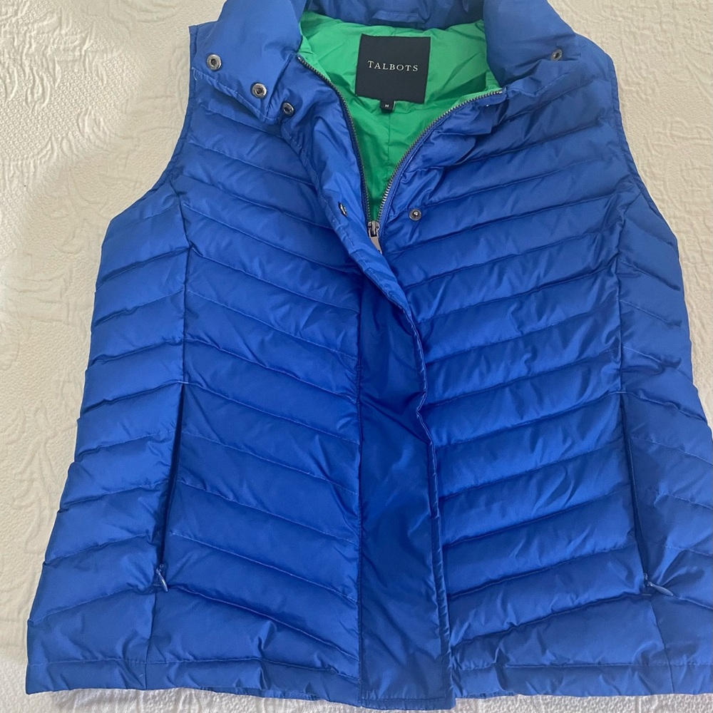 Talbots Down Filled Vest Like New! Medium - image 1